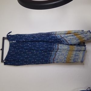 Women blue long skirt L- Made in India